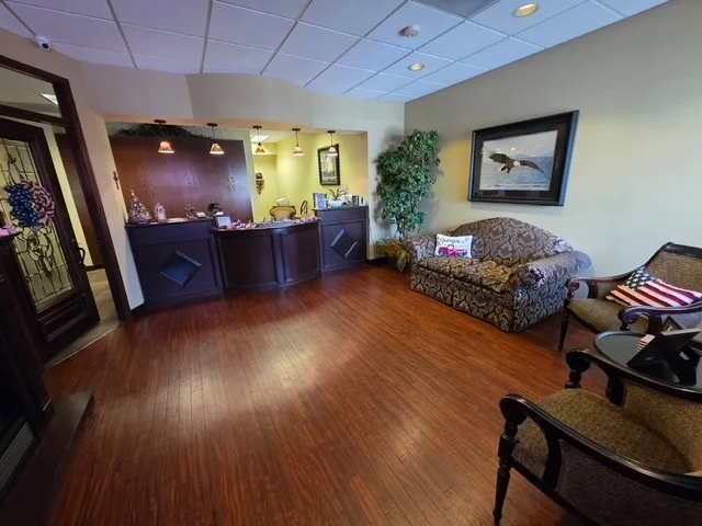 Front desk and reception area at Kingwood Heritage Dentistry